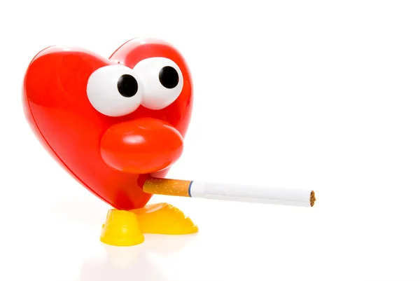 Курящее сердце — стоковое фото