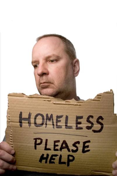 Безпритульний чоловік — стокове фото