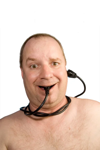 Wired man — Stock Photo, Image