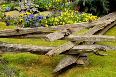 Split Rail Fence clipart