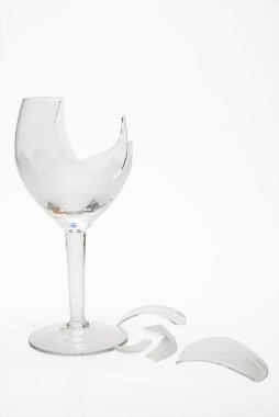 Broken Wine Glass clipart