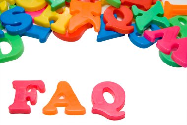 FAQ Letters clipart