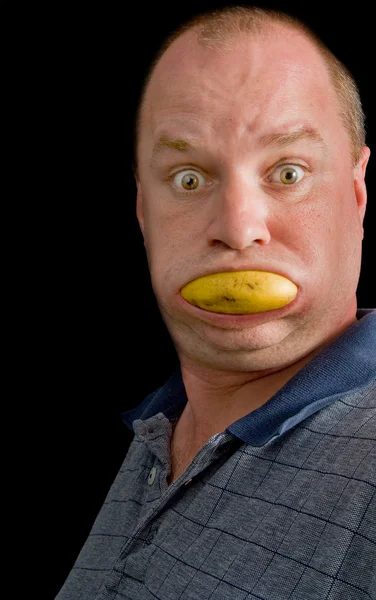 Bananenlächeln — Stockfoto