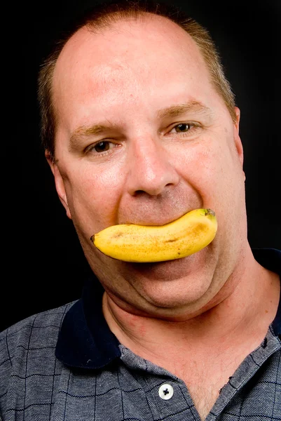 Банановая улыбка — стоковое фото