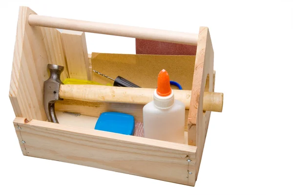 木制工具箱 — 图库照片