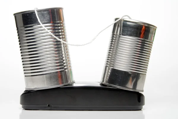 Tin Can Phone — Stock Photo, Image