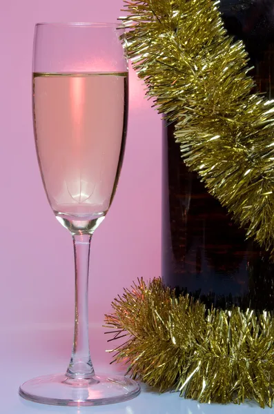 Champagne di Natale — Foto Stock