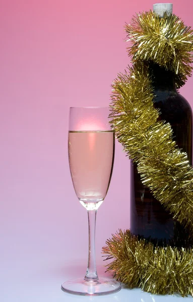 Karácsonyi pezsgő — Stock Fotó