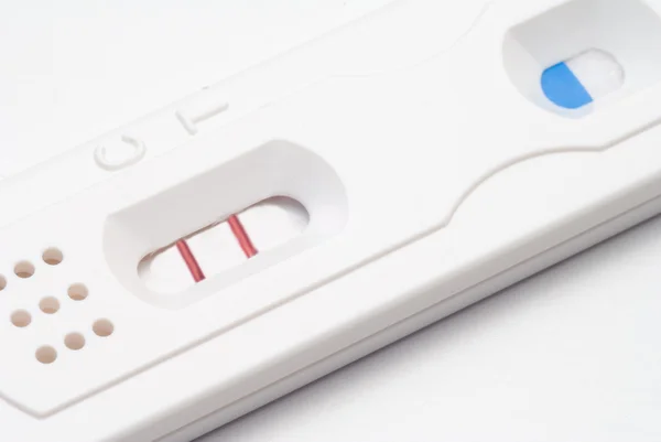 Otthoni terhességi teszt Stock Kép
