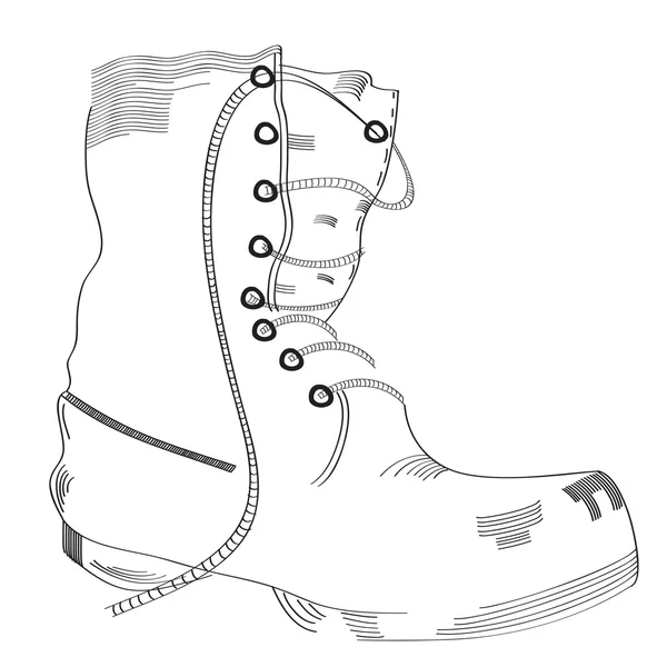 Boot sketch — Stock Vector