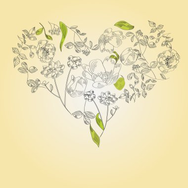 Decorative heart clipart