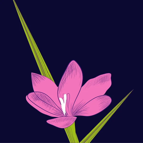 Фиолетовый и травяной — стоковый вектор