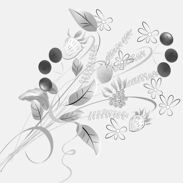Waldblumen — Stockvektor