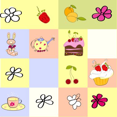 Cartoon background clipart