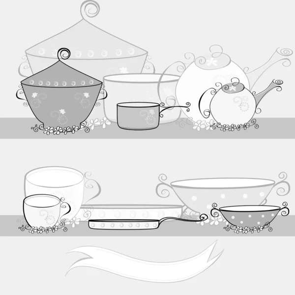 Кухонное оборудование — стоковый вектор