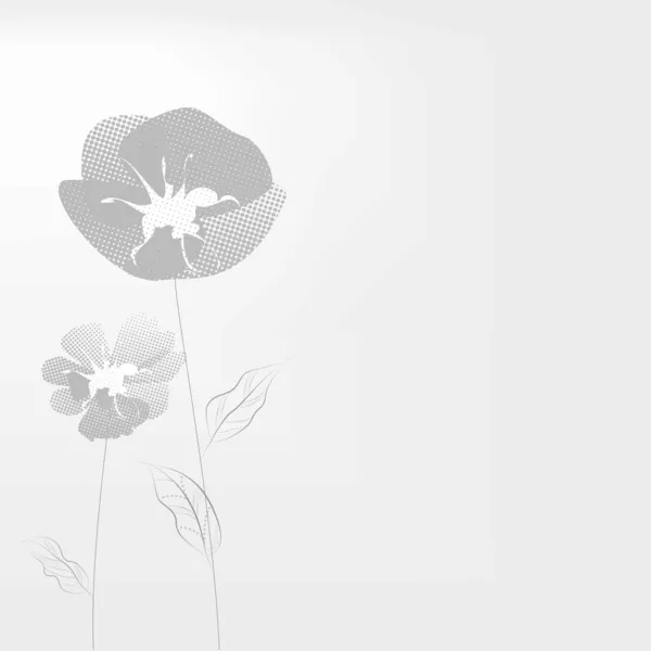 Poppy bloemen — Stockvector