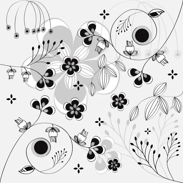 Hintergrund mit floralem Ornament — Stockvektor