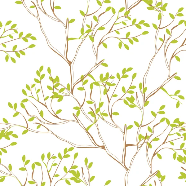 木の枝とのシームレスな壁紙 — ストックベクタ