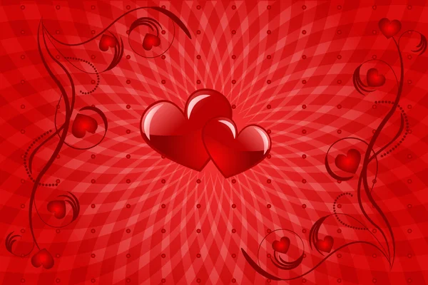 Srdeční láska — Stockový vektor