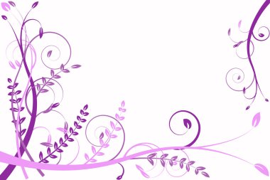 Lilac flower abstraction, pattern clipart