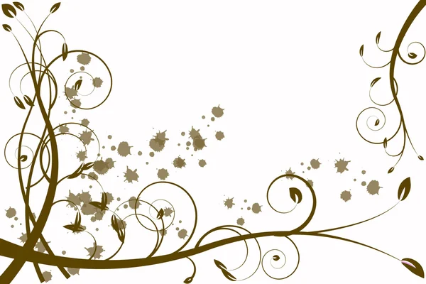 Abstraction de fleur d'or, motif — Image vectorielle