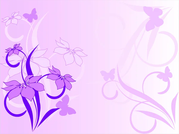 Modèle de fleur décorativement — Image vectorielle