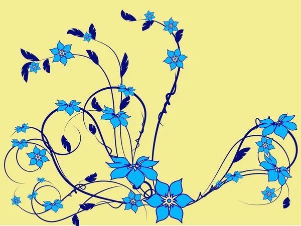 Blommor dekorativt — Stock vektor
