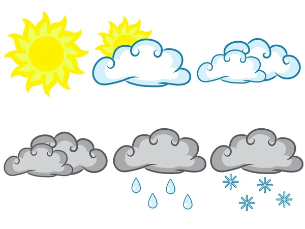 stock vector Weather Symbols