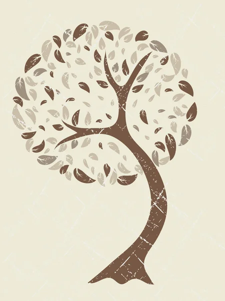 Гранжевое дерево Лицензионные Стоковые Иллюстрации