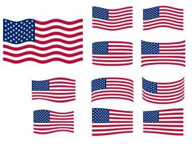 ABD bayrakları