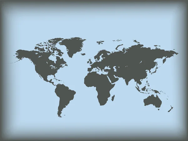 Carte du monde. Illustration vectorielle — Image vectorielle