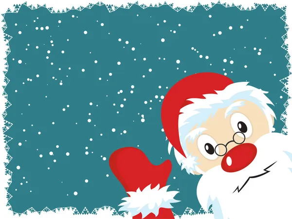 Santa claus vánoční přání — Stockový vektor