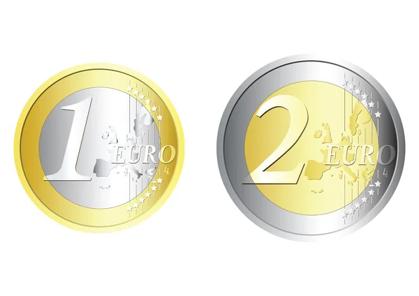 Κέρματα ευρώ — Διανυσματικό Αρχείο