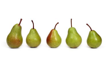 Five pears clipart