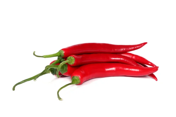 Warme rode chilipepers — Stockfoto