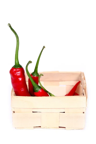 Czerwony gorący papryczki chilli — Zdjęcie stockowe