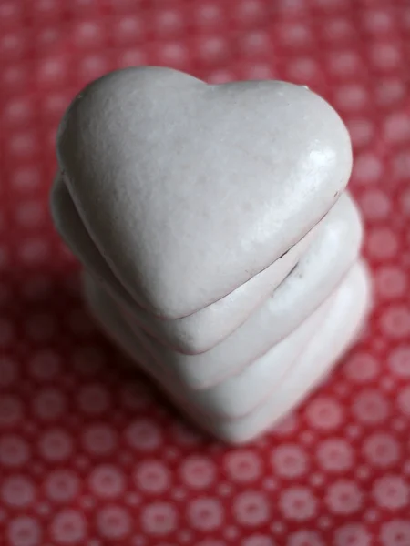 Biscotti a forma di cuore — Foto Stock