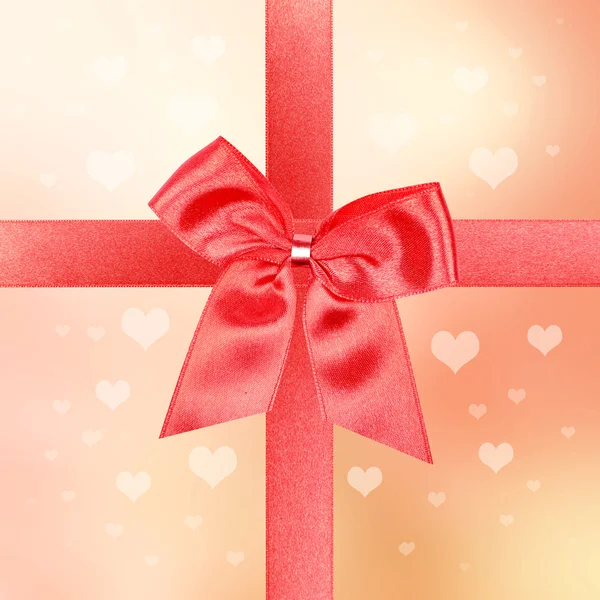 Big red gift bow — Stock Photo, Image