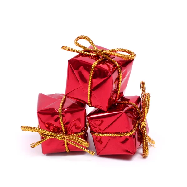 Malá červená dárky — Stock fotografie