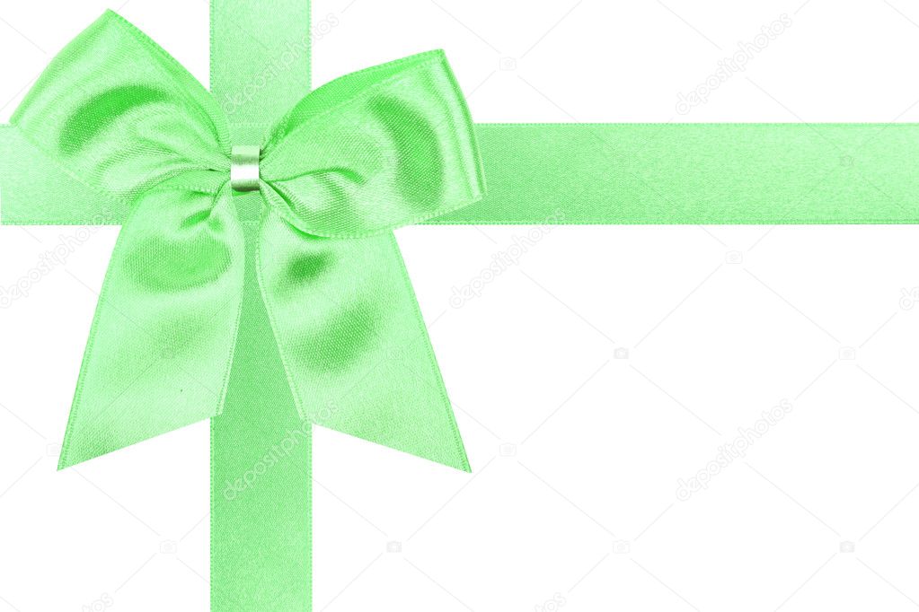 Big green holiday bow