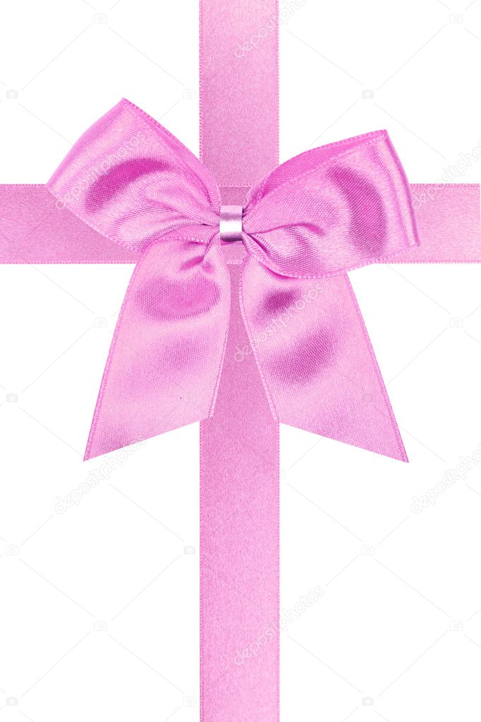 Big pink holiday bow