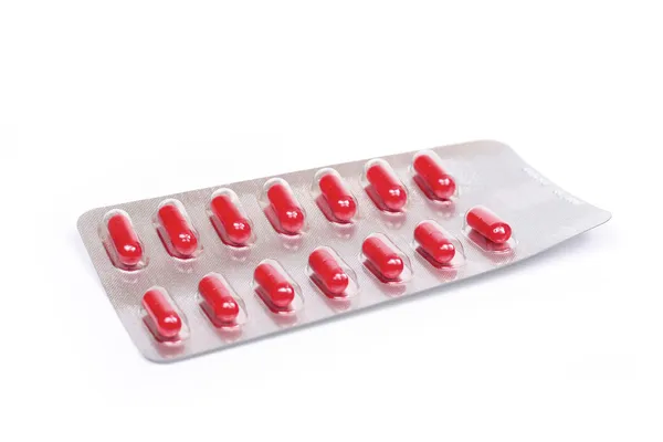 Pillole in un blister — Foto Stock