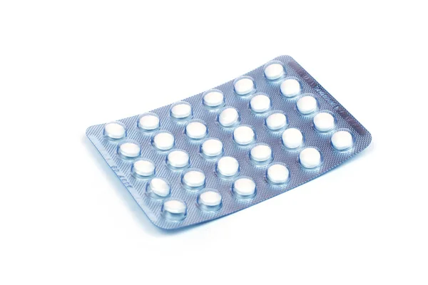 Pillole in un blister — Foto Stock