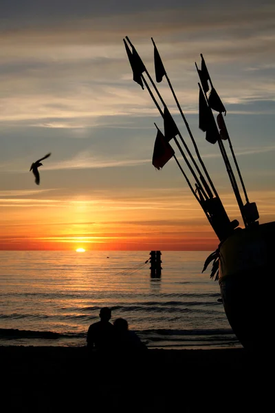 stock image Watching the sunset