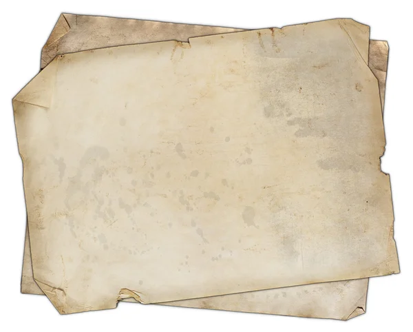 Twee oude lege documenten — Stockfoto