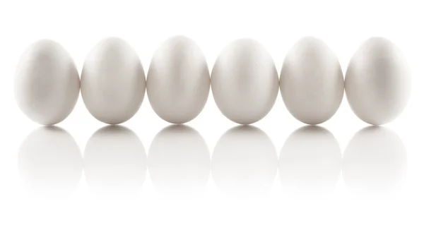 Zes eieren — Stockfoto