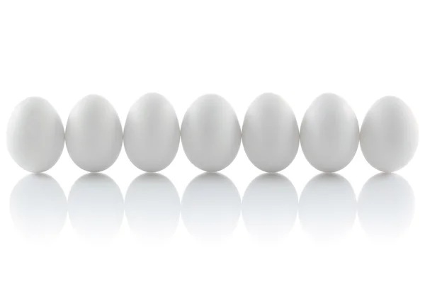 Siete huevos — Foto de Stock