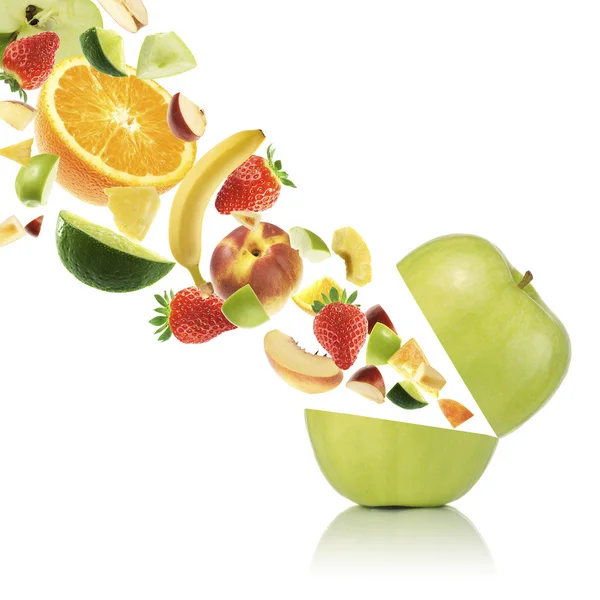 Яблоко полно витаминов — стоковое фото