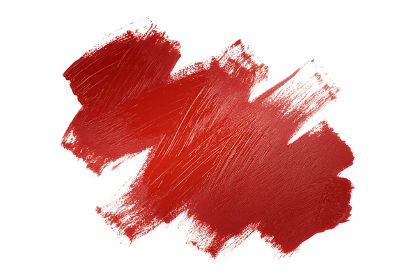 Red painted shape — Stock Photo, Image