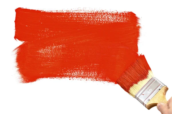 Kırmızı şekil boyama — Stok fotoğraf